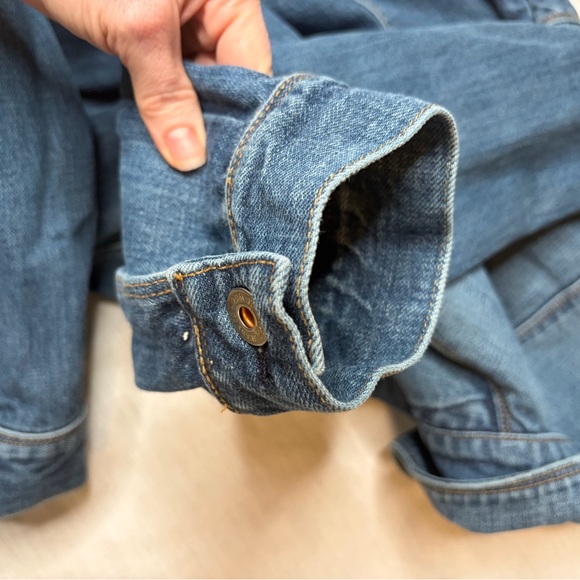 Ralph Lauren Polo Distressed Blue Denim Trucker Jacket (A) - Picture 14 of 15